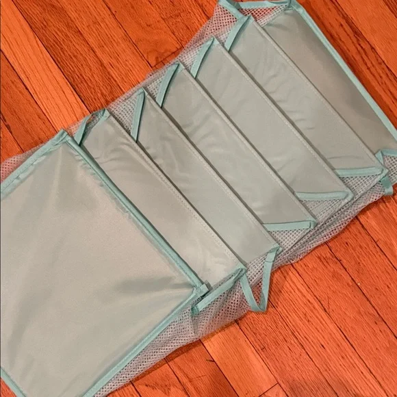 Teal Hanging Organizer for handbags/shoes/scarves/sweaters - Picture 13 of 15